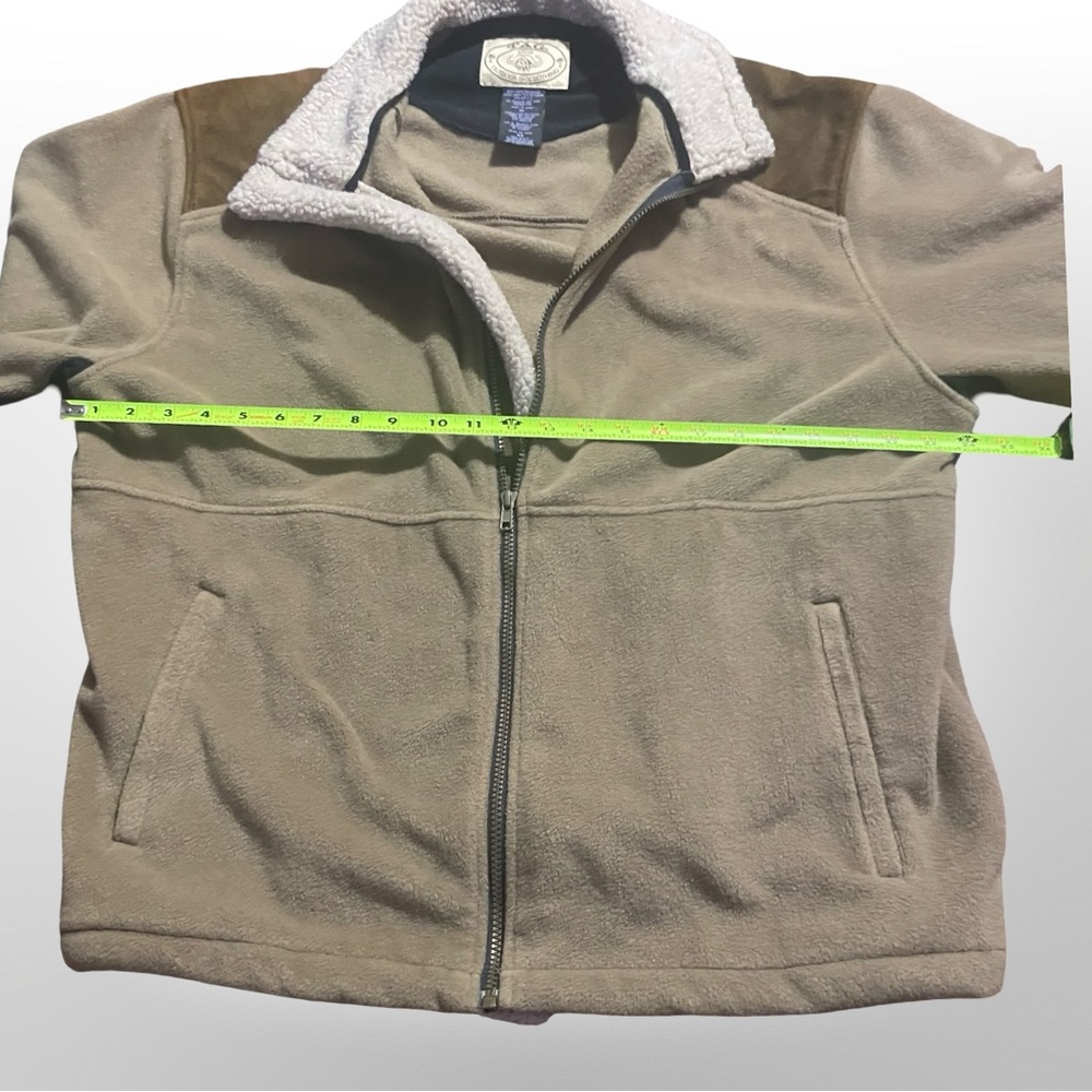 Tag safari Outdoor Men's Full Zip Fleece, Tan Mens Jacket, Size XL - Picture 3 of 4